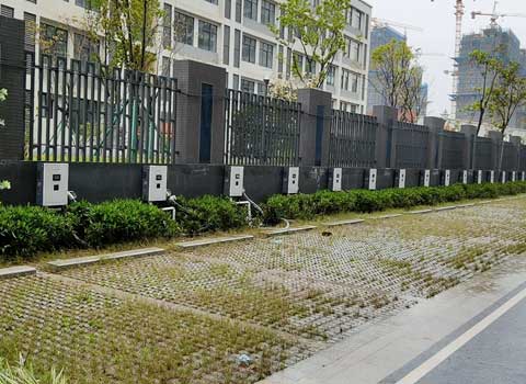 适用于多场景的一拖十分体式充电桩